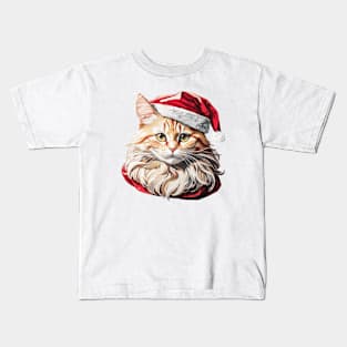 Santa Meowy Kids T-Shirt